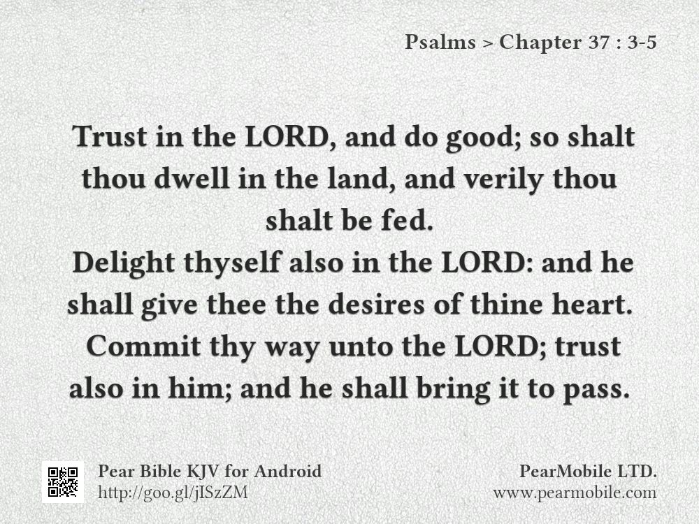 Psalms, Chapter 37:3-5